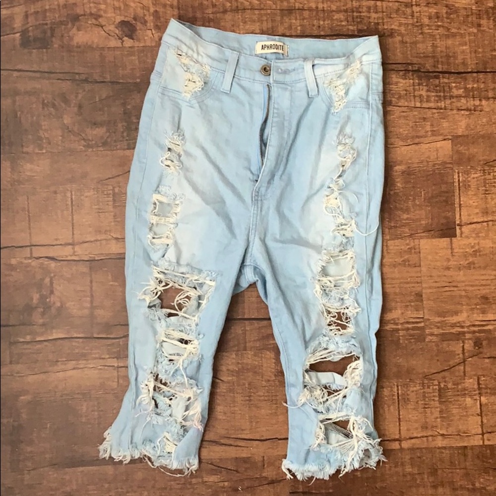 Jean capris - ripped